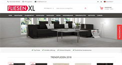 Desktop Screenshot of fliesenxl.com