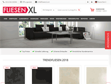 Tablet Screenshot of fliesenxl.com